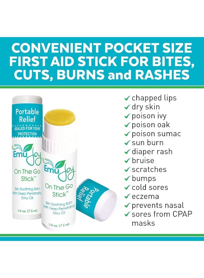 Emu Joy Mosquito Bite Relief - Bug Bite Itch Relief for Kids Baby & Adults - Anti Itch Treatment for Insect Bites Bee Stings Bed Bug Bites - All Natural On The Go Stick - Image 3